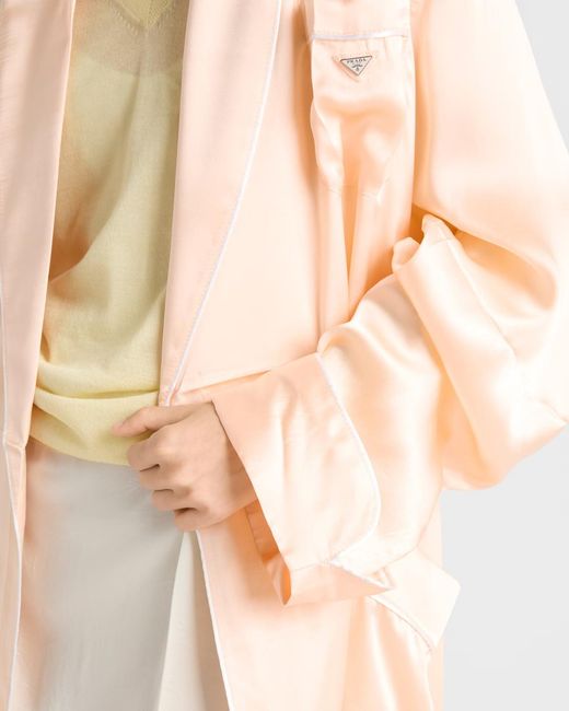 Prada Pink Silk Robe