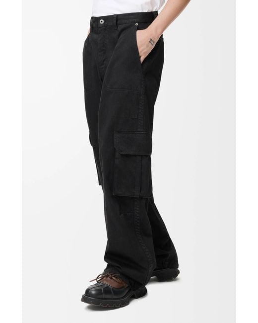 Loewe Black Straight-Leg Cargo Trousers for men