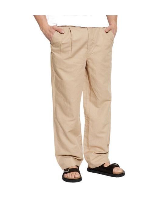 AllSaints Natural Roland Pleated Wide-Leg Pants for men