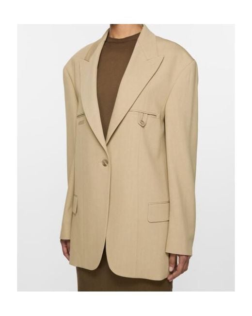Acne Natural Single-Breasted Blazer