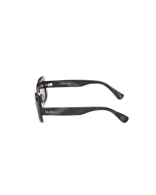 Max Mara White Rectangular Frame Sunglasses