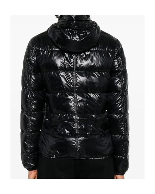 Herno Black Hooded Zipped Puffer Jacket