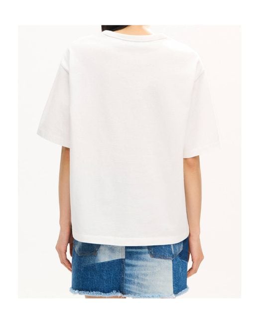 KENZO White Floral Print T-Shirt