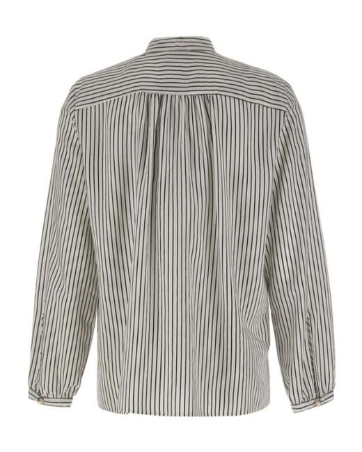 Marella Gray Striped Shirt