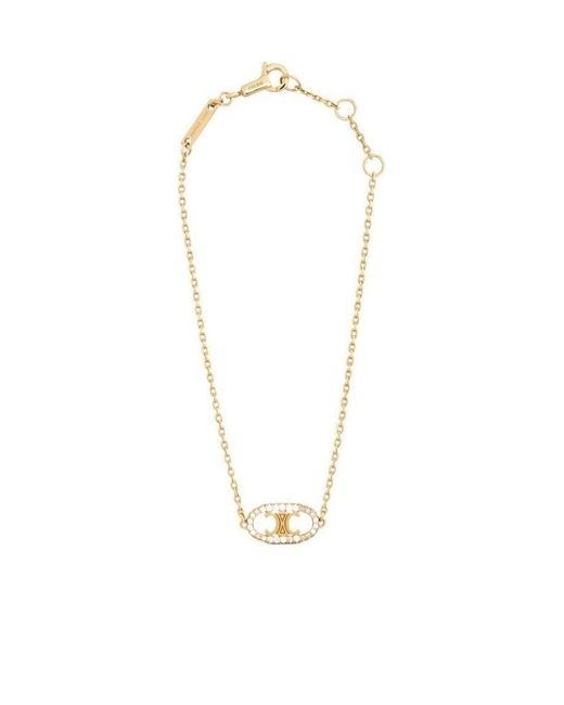 Céline White Maillon Triomphe Diamond Bracelet