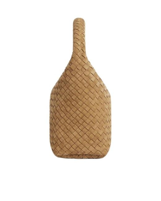 Bottega Veneta Natural Small Cabat Bucket