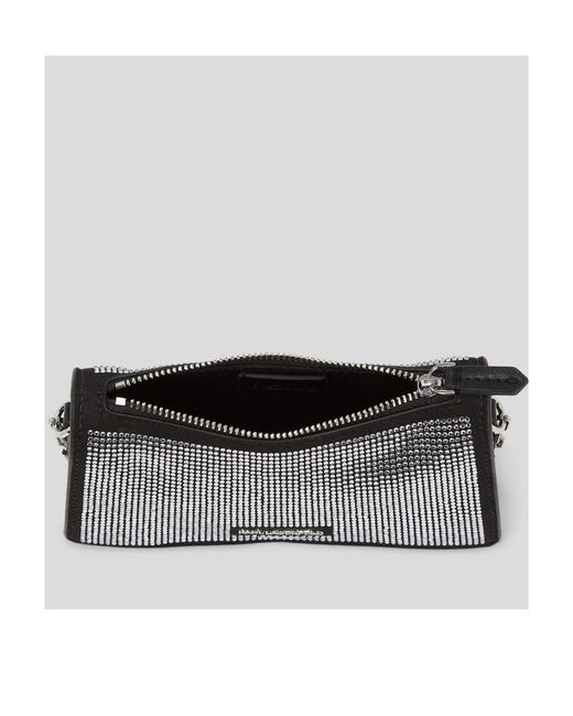 Karl Lagerfeld Black K/Seven Element Crossbody Bag