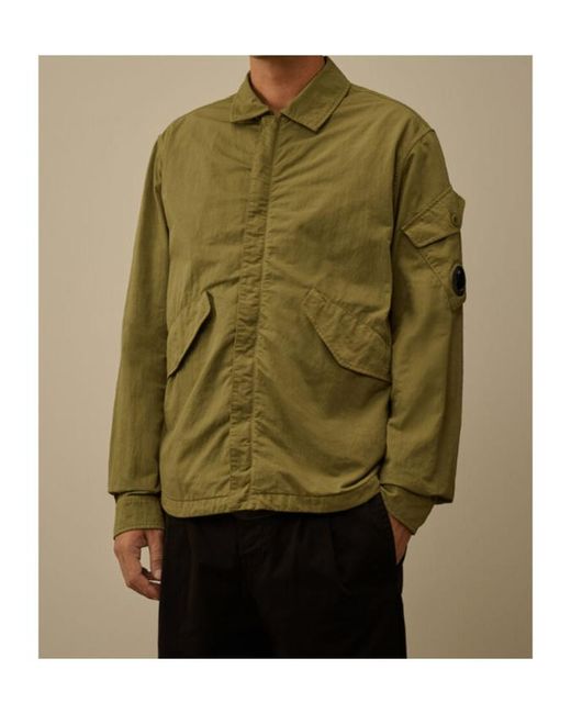 C P Company Green Lens Pocket Jacket for men