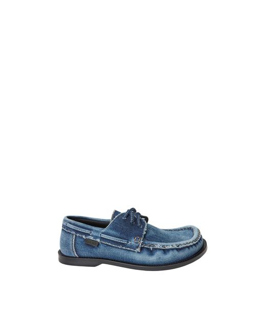 Loewe Blue Campo Boat Shoe