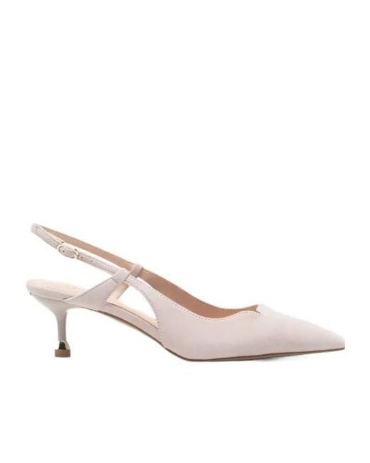 Liu Jo White Pointed Slingback Pumps