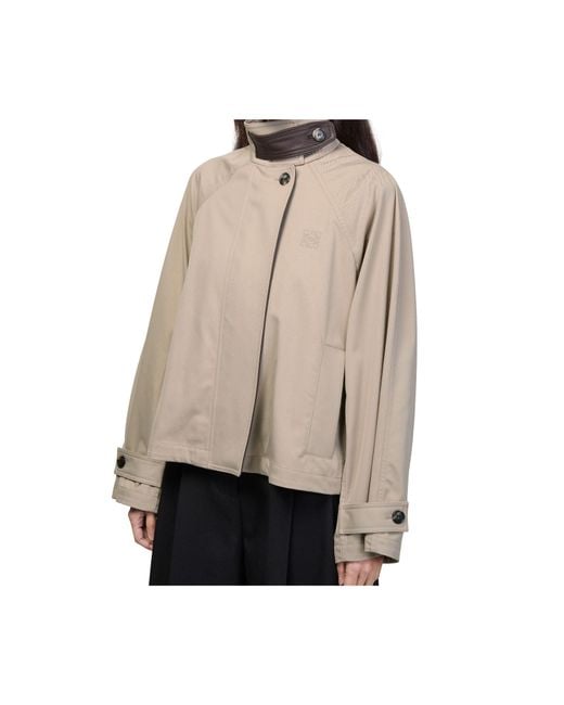 Loewe Natural Cropped Cotton And Silk Polo Shirt