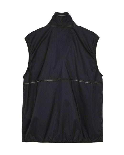 And Wander Black Pertex Windproof Vest for men