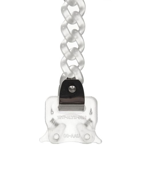 1017 ALYX 9SM White Transparent Chain Bracelet for men