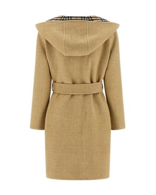 Burberry Natural Belted Reversible Coat
