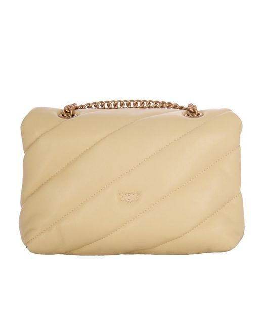 Pinko Natural Love Puff Quilted Mini Shoulder Bag