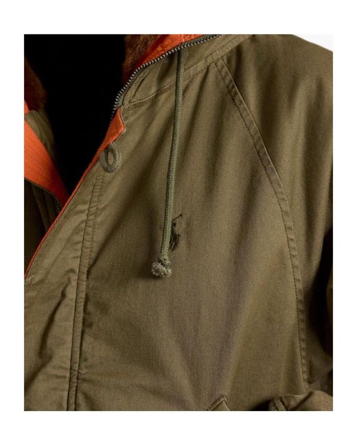 Polo Ralph Lauren Green Hooded Flight Jacket
