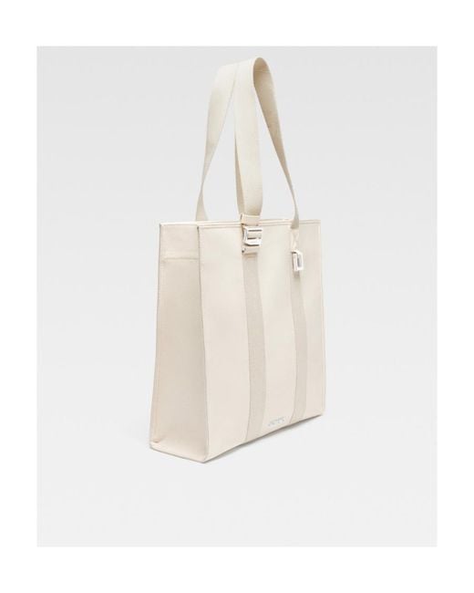 Jacquemus White Le Cabas Cuerda Logo Plaque Tote Bag for men