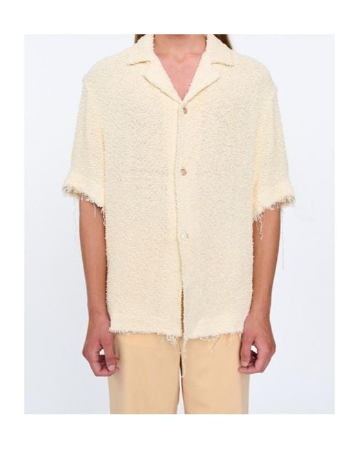 Séfr Natural Fausto Bouclé-Texture Shirt for men
