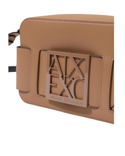 ARMANI EXCHANGE White Zippered Shoulder Bag