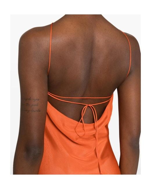 Sir Orange Strappy Dress