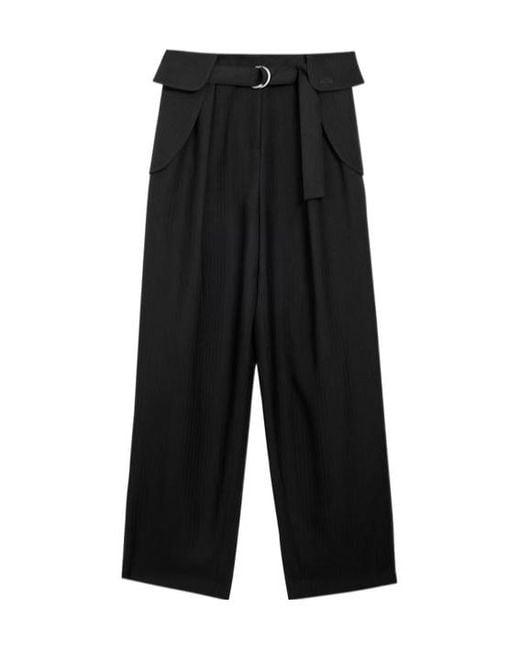 Loewe Black Wool Cargo Pants