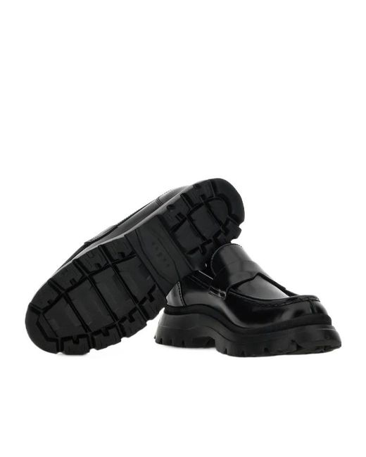 Hogan Black H692 Round-Toe Loafers for men