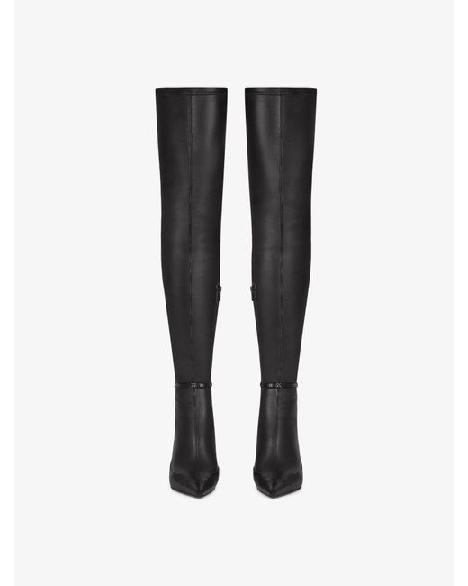 Givenchy Black Raven Over-The-Knee Boots