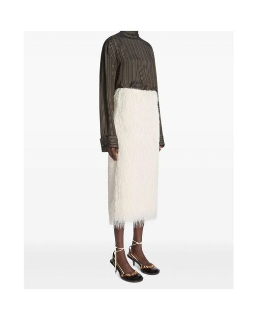 Dries Van Noten Natural Sokna Skirt