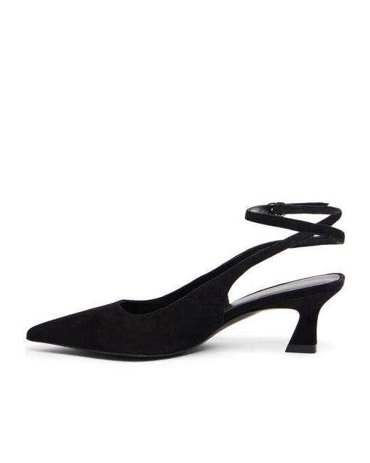 Stuart Weitzman Black Vinnie 50 Strap Pump