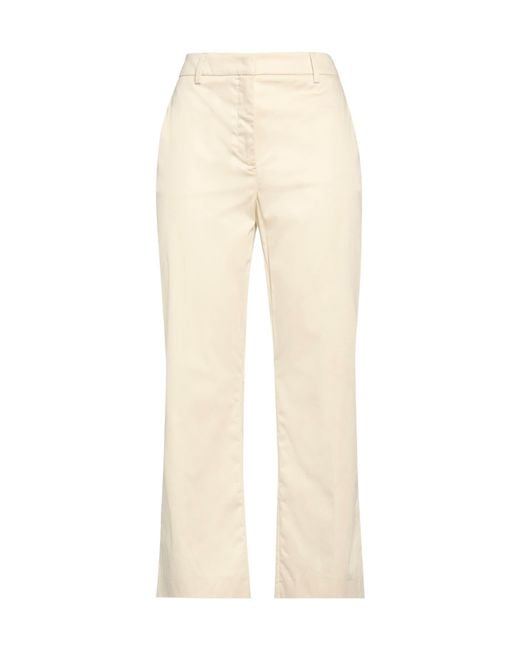 MAX&Co. Natural Casual Pants With Belt Loops