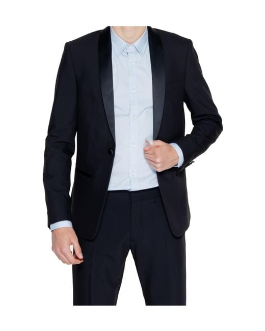 Antony Morato Blue Single-Breasted Suit Jacket for men