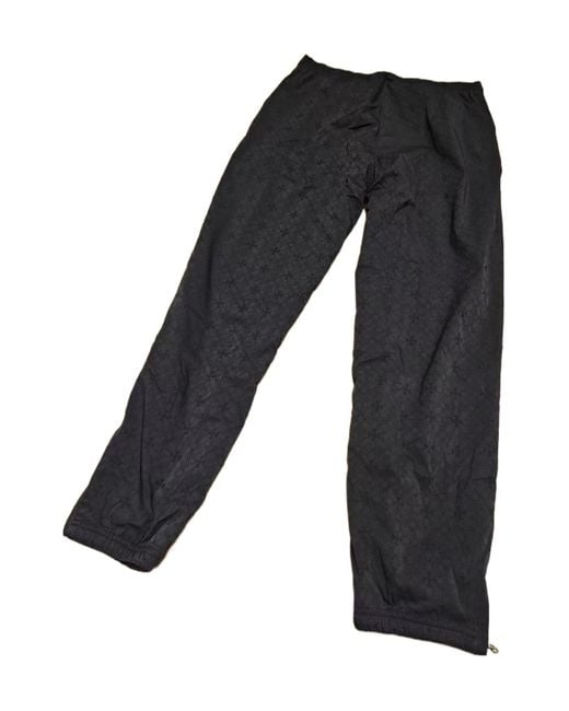 Chrome Hearts Black Elastic Waist Casual Pants for men