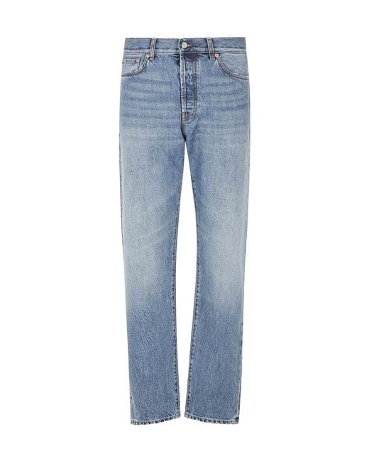 Department 5 Blue Belt-Loop Jeans for men