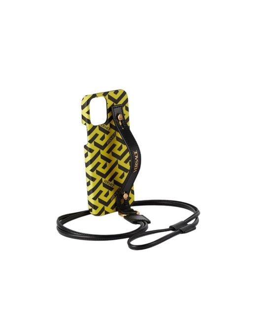 Versace White La Greca Iphone 12 Mobile Phone Case for men