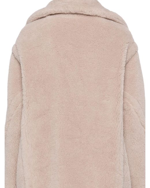 Max Mara Natural Cuba Double-Breasted Long-Sleeved Coat