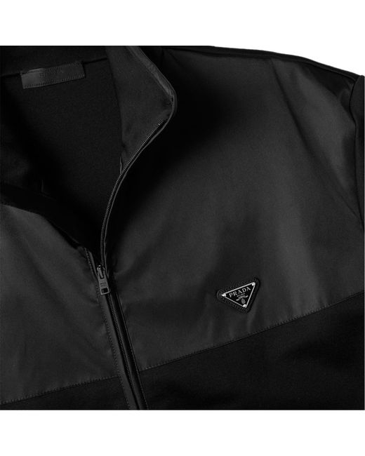 Prada Black Logo Zip Jacket for men