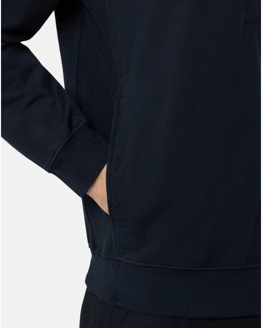 Stone Island Blue Compass-Logo Sweatshirt for men