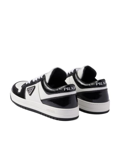 Prada Black Downtown Logo Plaque Sneakers