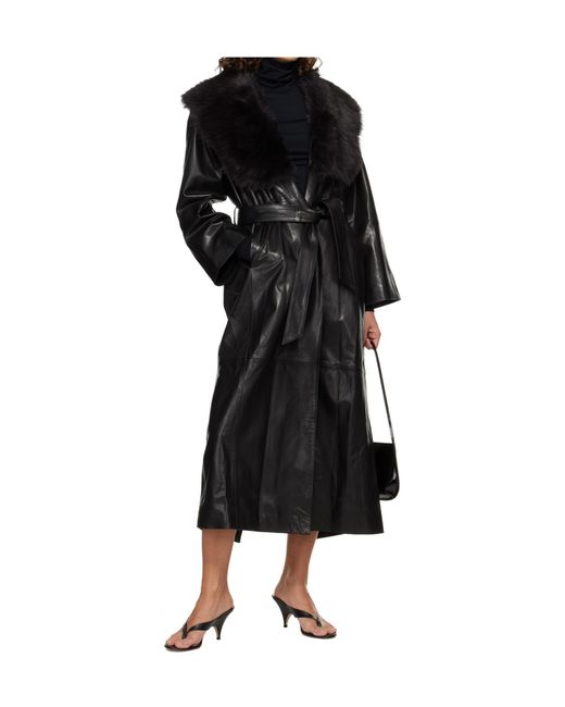 Nour Hammour Black Long-Sleeved Coat
