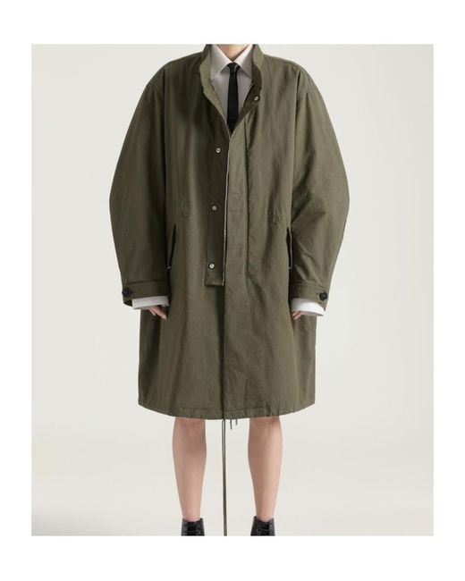 Givenchy Green Oversized Longline Parka