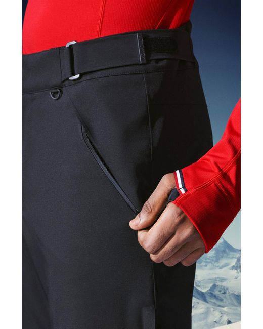 Moncler Black Nylon Ski Trousers for men