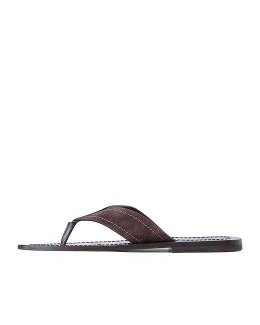 The Row Brown Dan Flip Flop for men