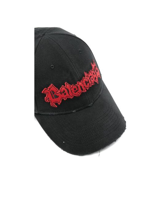 Balenciaga Multicolor Logo Embroidered Baseball Cap for men