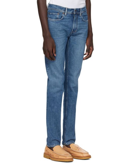Acne Blue North Mid-Rise Jeans for men