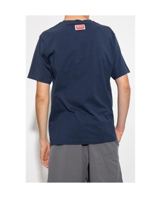 KENZO Blue 'Boke Flower' T-Shirt for men