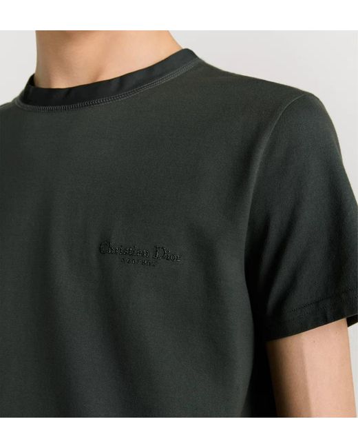 Dior Green Crew Neck T-Shirt for men