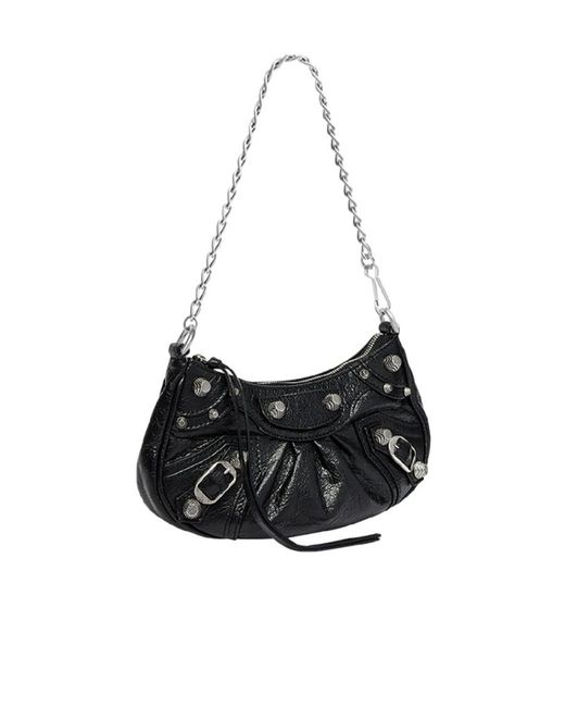Balenciaga Black Le Cagole Zipped Mini Shoulder Bag