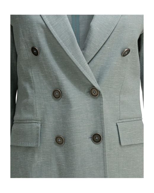 Circolo 1901 Gray Double-Breasted Blazer
