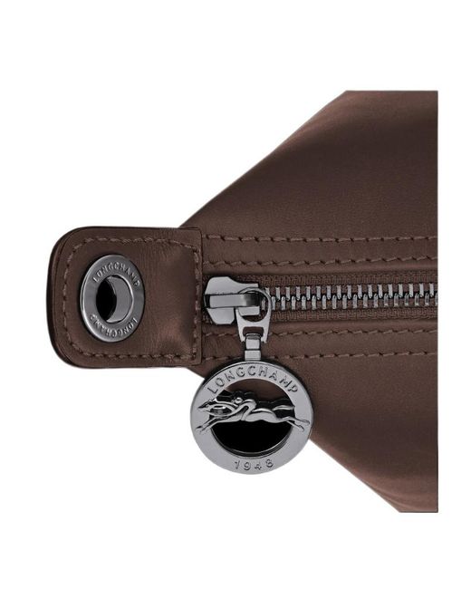 Longchamp Brown Le Pliage Xtra Small Top Handle Bag