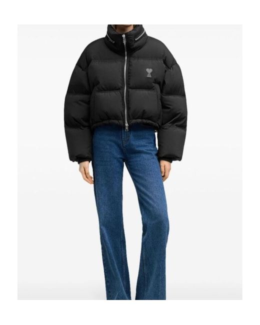 AMI Black Coats & Jackets